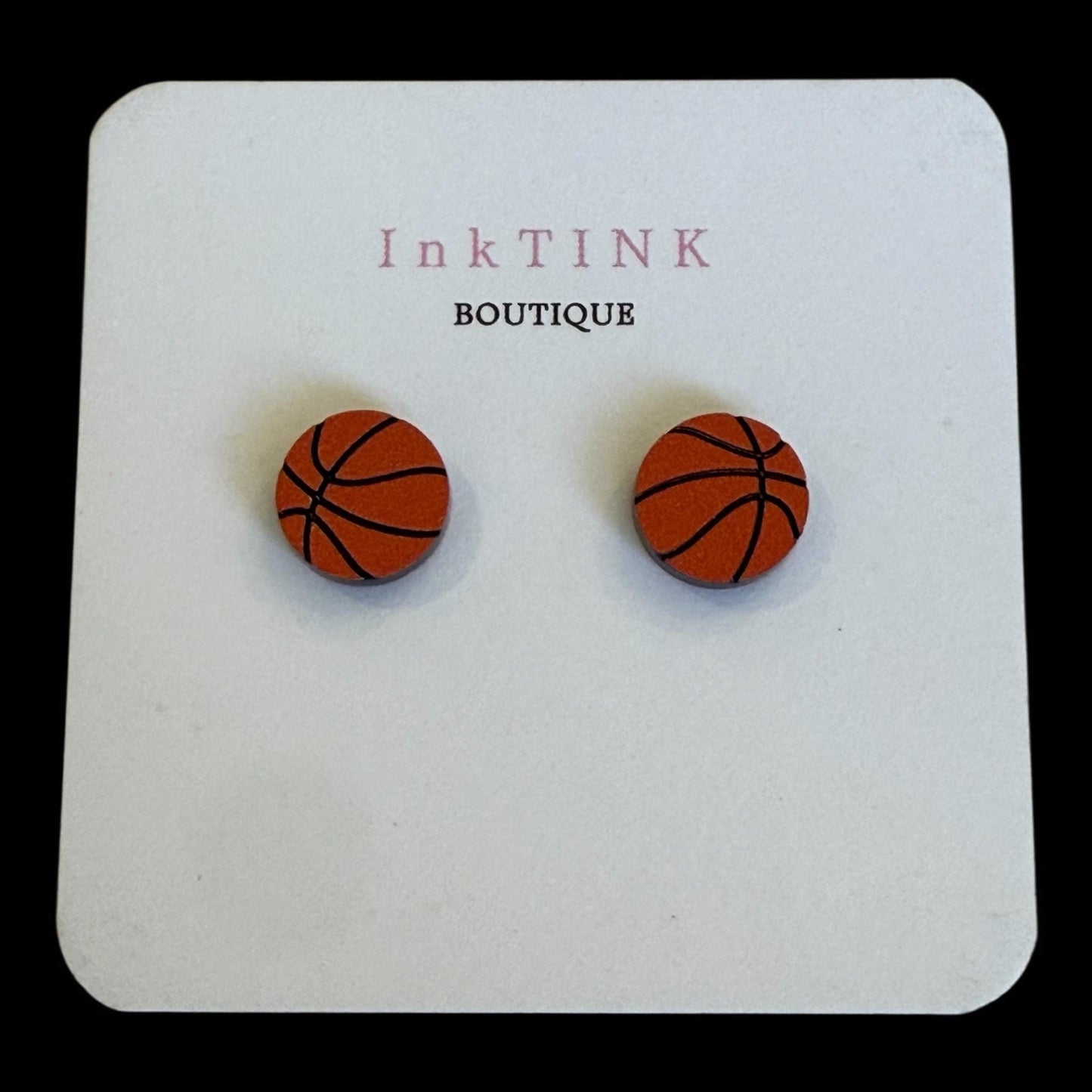 Basketball Stud Earrings