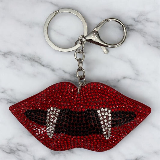 Lips with Fangs Keychain
