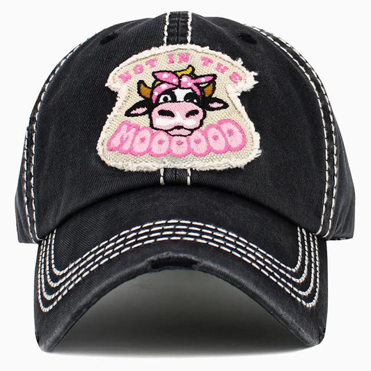 Hat “Not in the Moooood
