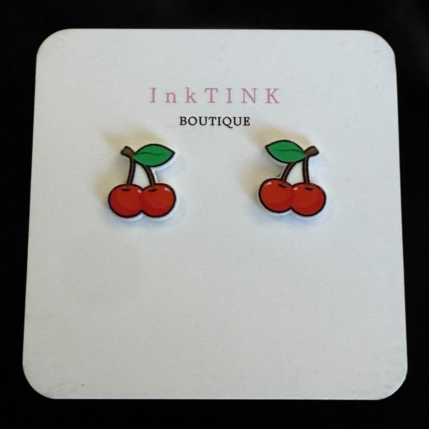 Cherry Stud Earrings