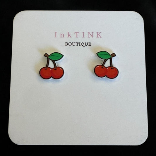 Cherry Stud Earrings