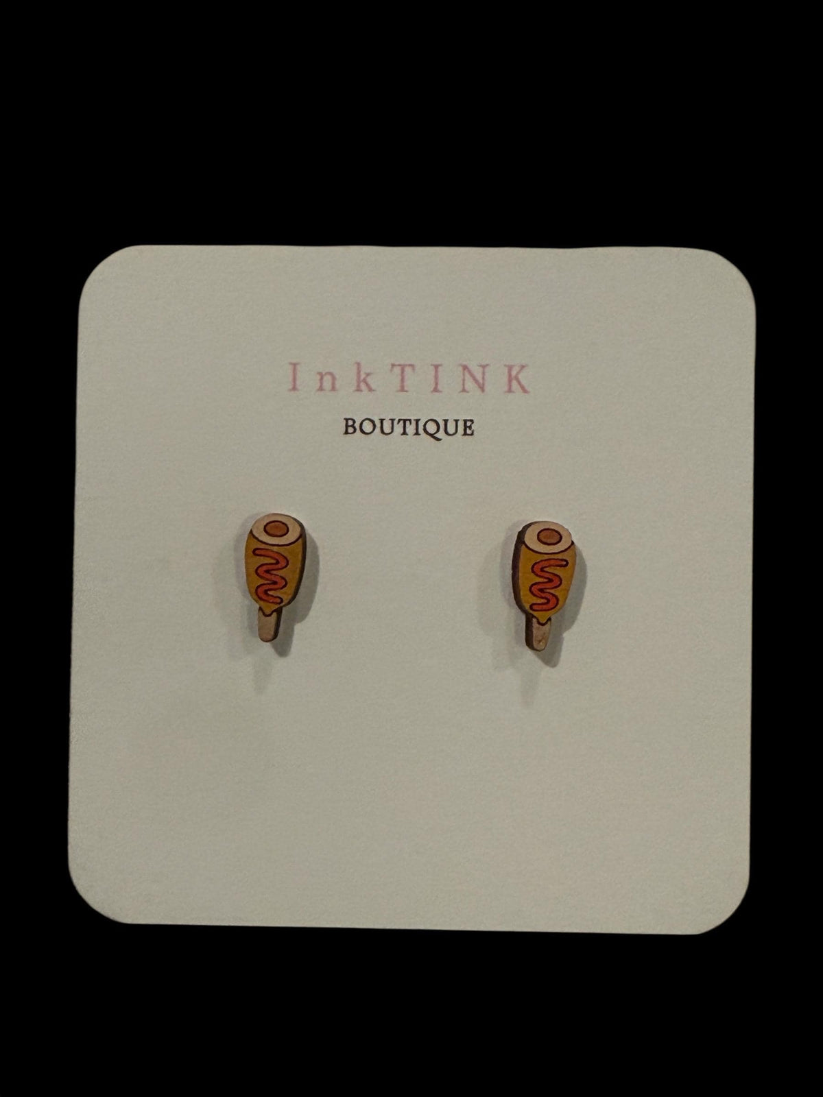 Corn Dog Stud Earrings